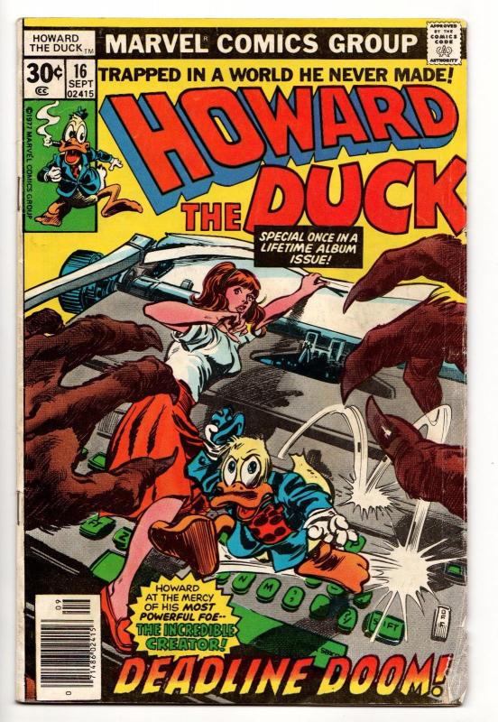 Howard The Duck #16 - Man-Thing / Dr. Doom / Shang-Chi (Marvel, 1977) - VG-