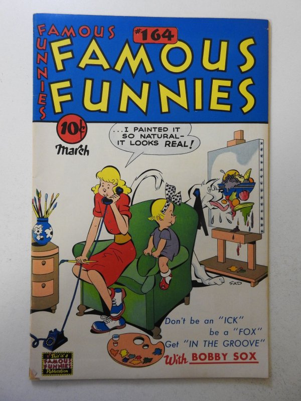 Famous Funnies #164 (1948) VG+ Condition 3/4 in spine split