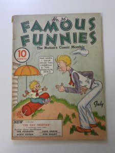 Famous Funnies #36 (1937) VG+ condition see description