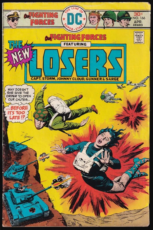 Our Fighting Forces 166 (1976) VG+ Bronze Age DC War Comics