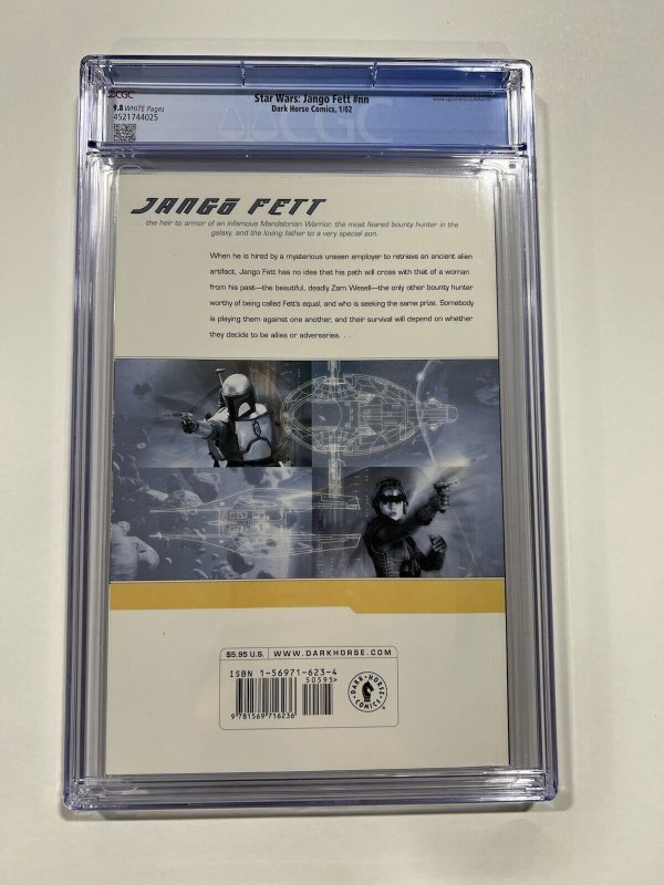 Star Wars Jango Fett 1 nn CGC 9.8 Dark Horse 2002