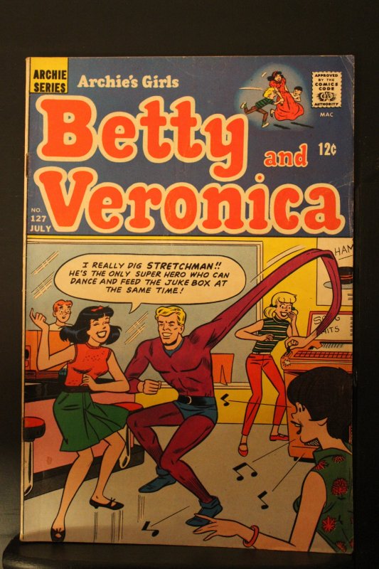 Archie's Girls Betty and Veronica #127 (1966) Stretching Super-Hero Cove...