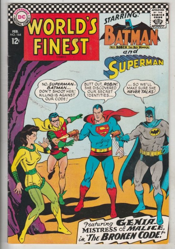 World's Finest #164 (Feb-67) VF/NM High-Grade Superman, Batman, Robin