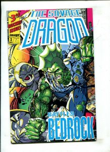 SAVAGE DRAGON #3 - BATTLES BEDROCK (9.2) 1992