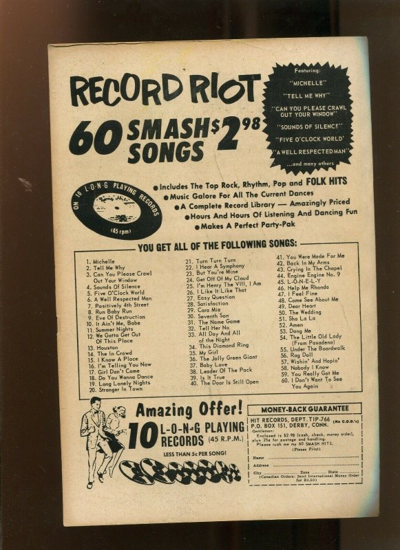 THUNDER AGENTS #6 (4.0) LOOK ITS DEMO! 1966