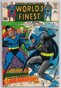 World's Finest Comics #182 ORIGINAL Vintage 1969 DC Comics Superman Batman