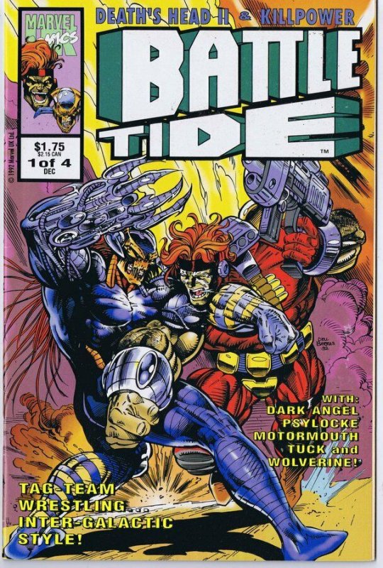 Battletide #1 ORIGINAL Vintage 1992 Marvel Comics 