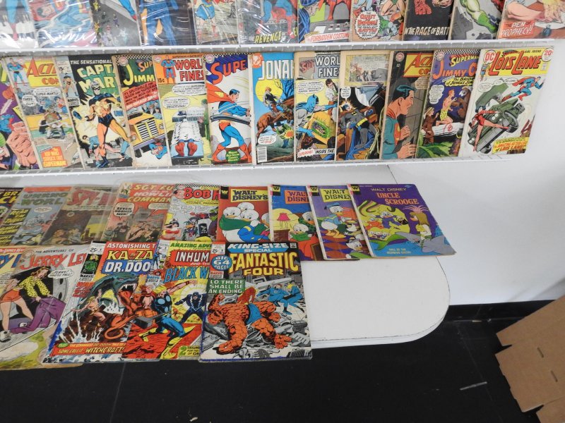 Huge 140+ Silver/Bronze Comics Low Grade Lot!! W/ Action Comics, Iron Man + MORE