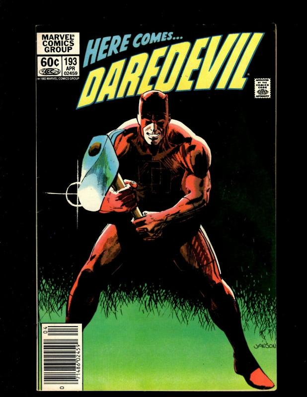 10 Daredevil Marvel Comic Books #192 193 194 200 202 202 203 204 205 206 HY2