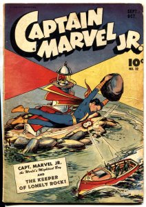 CAPTAIN MARVEL JR. #32 1945-LIGHTHOUSE COVER BY M RABOY comic book
