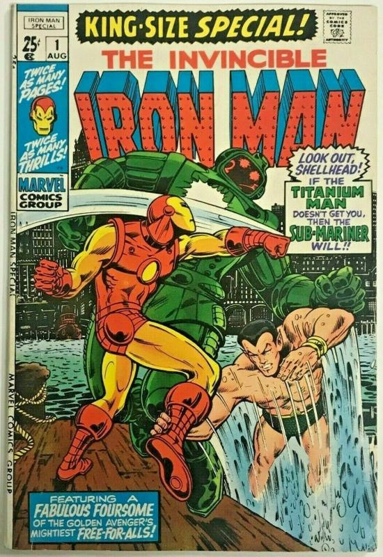 INVINCIBLE IRON MAN ANNUAL#1 FN/VF 1970 MARVEL BRONZE AGE COMICS