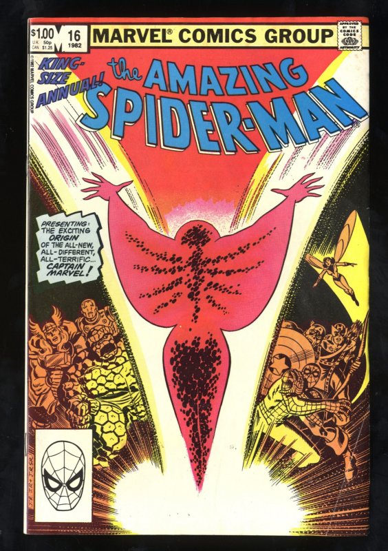 Amazing Spider-Man Annual #16 FN- 5.5 1st Monica Rambeau as Captain Marvel!