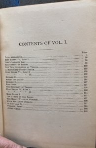 The works of William Shakespeare VOL.1, beautiful spine