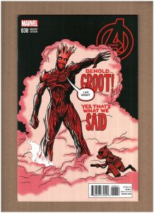 Avengers #38 Marvel Comics 2015 Rocket & Groot Variant NM- 9.2