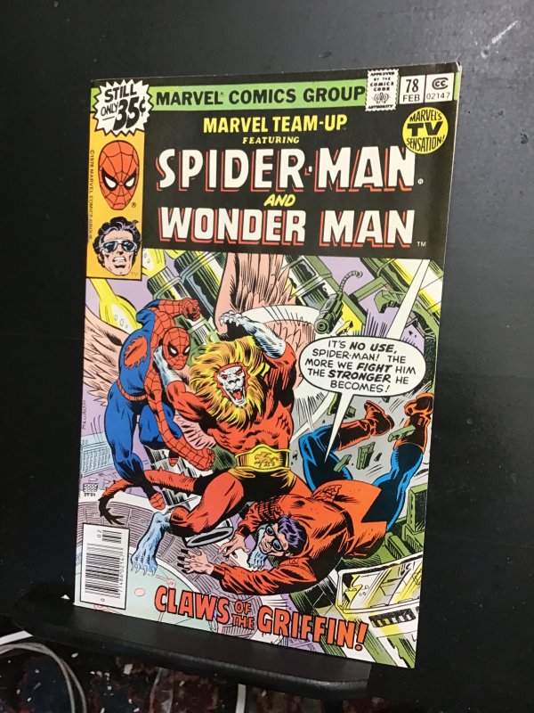 Marvel Team-Up #78  (1979) spider-Man and wonder man VS Griffin! VF/NM Wow