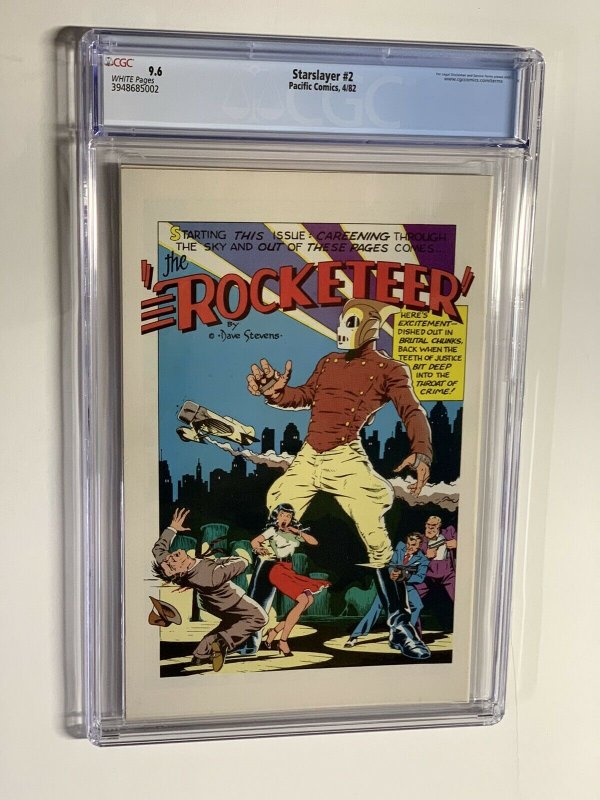 Star Slayer 2 cgc 9.6 wp pacific comics 1982 First 1st Rocketeer