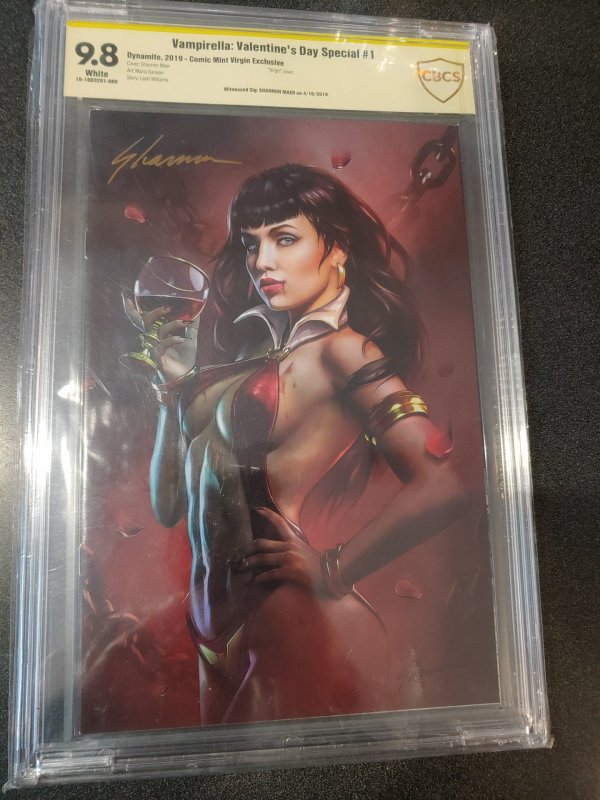 Vampirella: Valentine's Day Special (2019), No. 1 CBCS 9.8 SIGNATURE SERIES SIGN