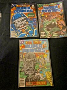 Super Powers #1 2 3  - Jack Kirby DC COMICS 1985 Lot of 3 FN VF