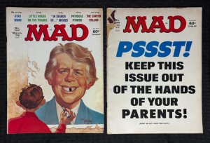 1977/78 MAD Magazine #195 & 197 (Grade GD+/VG+) Jimmy Carter Star Wars LOT of 2