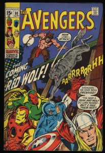 Avengers #80 VG+ 4.5 1st Appearance Red Wolf (William Talltrees)!