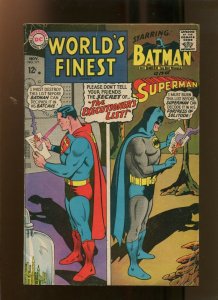 WORLDS FINEST #171 (4.5) THE EXECUTIONERS LIST! 1967
