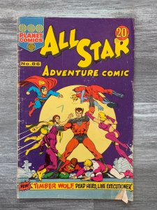 Vintage ALL STAR ADVENTURE COMIC #86 GD- 1.8 Dave Cockrum / Planet Comics