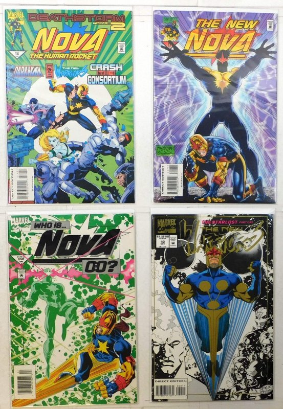 Nova Lot of 4 #4, 14, 17, 40 (1995) Marvel Comics New Warriors 1st Print
