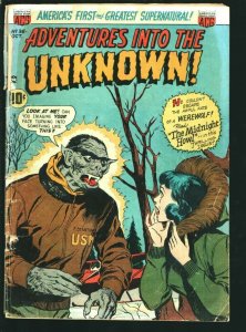 Adventures Into The Unknown #36 1952-Werewolf cover -pre-code horror -G/VG