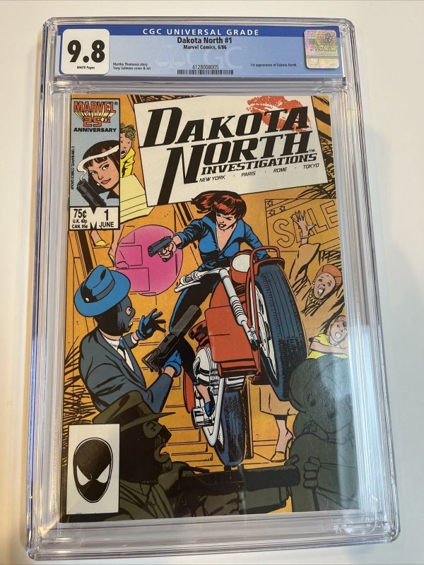 Dakota North (1986) # 1 (CGC 9.8 WP) 1st App Dakota North 