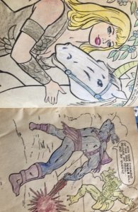 Masters of the Universe (1982) coloring book 1982,40% used