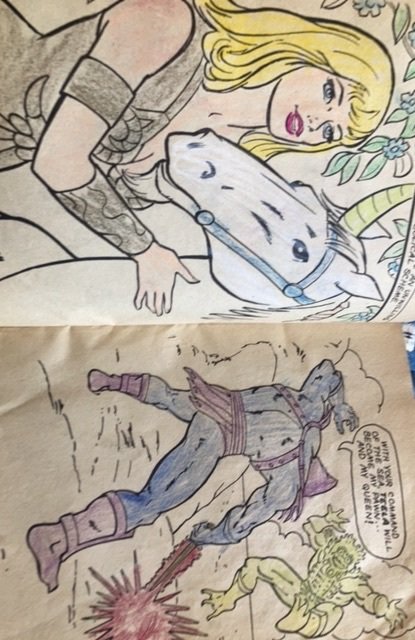 Masters of the Universe (1982) coloring book 1982,40% used
