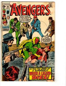 Avengers # 81 FN Marvel Comic Book Iron Man Captain America Hulk Thor TD1