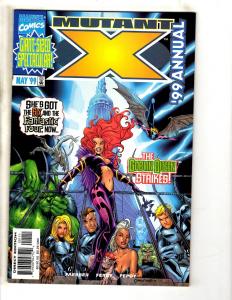 Lot Of 7 Mutant X Marvel Comic Books # 27 28 29 30 31 + Annual # 1999 & 00' CR41