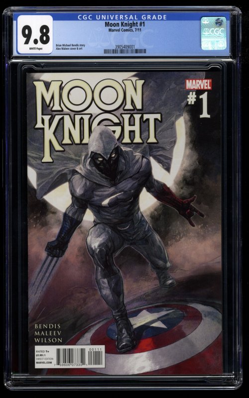 Moon Knight (2011) #1 CGC NM/M 9.8 White Pages