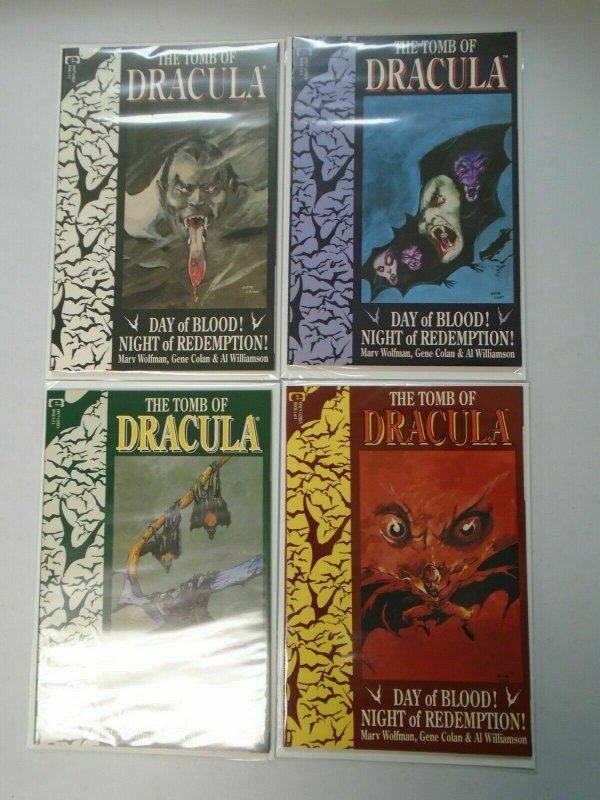 Tomb of Dracula set #1-4 Day of Blood! Night of Redemption! 8.0 VF (1991 3rd Ser