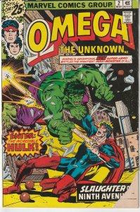 Omega The Unknown(vol. 1) # 2  Incredible Hulk appearance