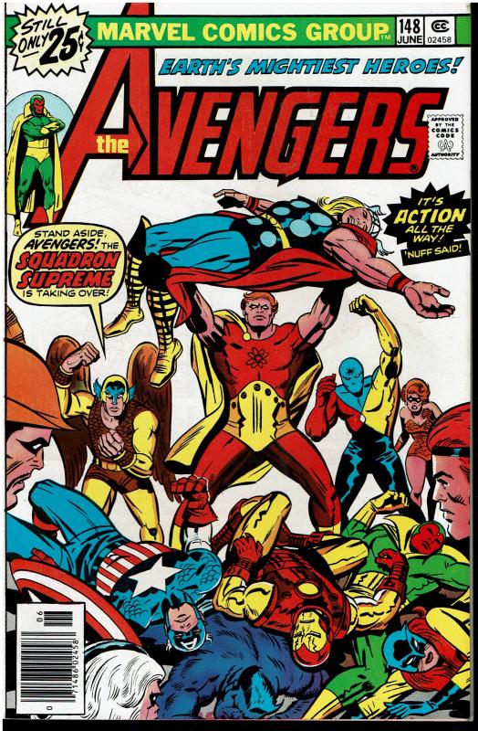 Avengers #148, 8.0 or Better - Squadron Supreme Appearance