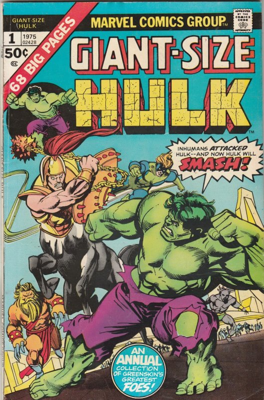 Giant-Size Hulk (1975) VF+ Reprints King-Size Ann. 1 Richmond CERT! Inhumans Wow