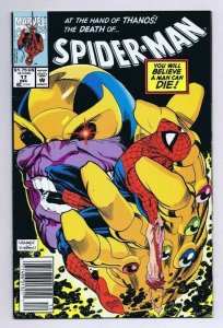 Spider-Man #17 ORIGINAL Vintage 1991 Marvel Comics Thanos 