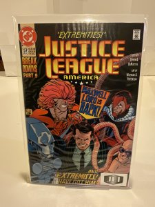 Justice League America #57  1991  9.0 (our highest grade)  Breakdowns!