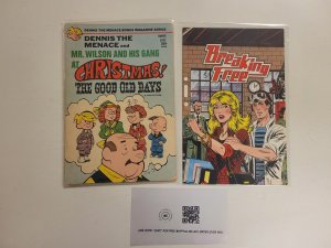 2 Comics #1 Breaking Free + #1972 Dennis the Menace Christmas 35 TJ13