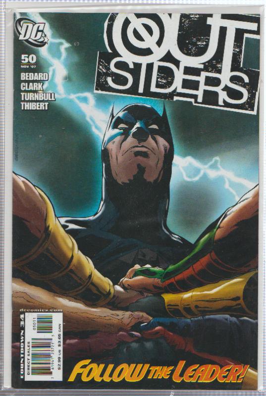 OUTSIDERS #50 - DC COMIC  - BATMAN - BAGGED,& BOARDED