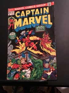 Captain Marvel #27 (1973) third Thanos appearance! Jim Starlin art! FN
