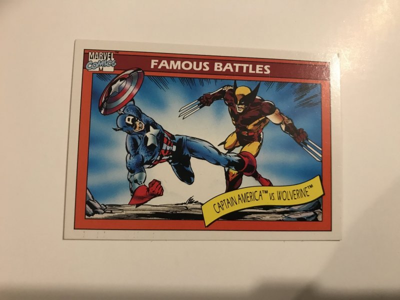 CAPTAIN AMERICA VS. WOLVERINE #115 card : 1990 Marvel Universe Series 1, NM/M