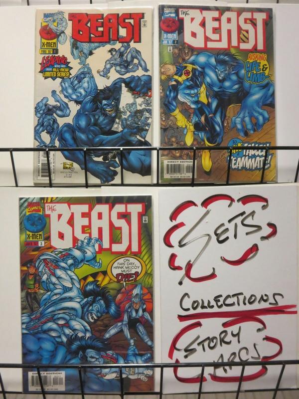 BEAST 1-3  Keith Giffen, New Mutants, complete story!