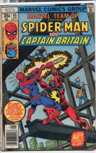 Marvel Team-Up #65 (1978) Captain Britain [Key Issue]