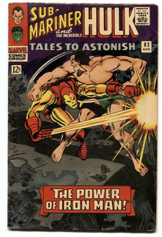 TALES TO ASTONISH #82-1966-MARVEL-IRON MAN VS. SUB-MARINER