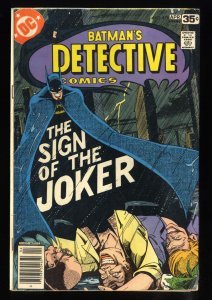 Detective Comics #476 VG 4.0 Joker!