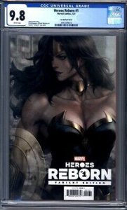 HEROES REBORN #1 CGC 9.8! ARTGERM Cover