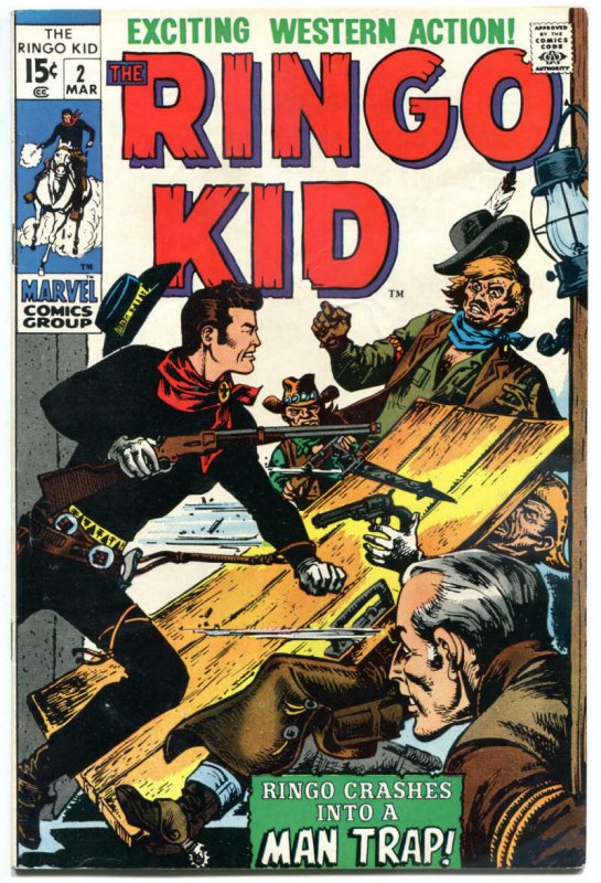 RINGO KID #2, VF-, Gunfights, 1970, Severin, Man Trap, more Western in store